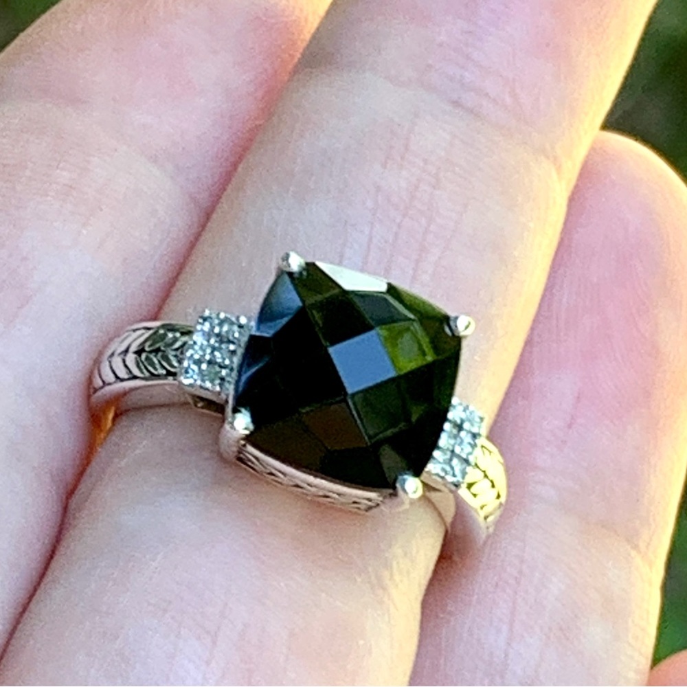 Effy Onyx and Diamond Ring